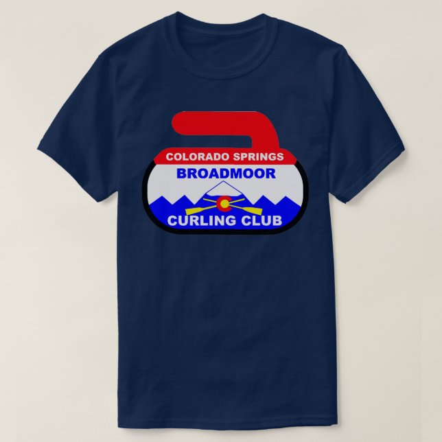 T-shirt curling large (Design devant)