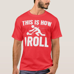 T-shirt Curling Sport Jeu Curler Joueur Pierres Broom Curl