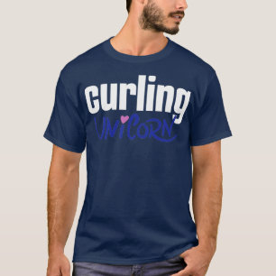 T-shirt Curling Unicorn Winter Sports 2