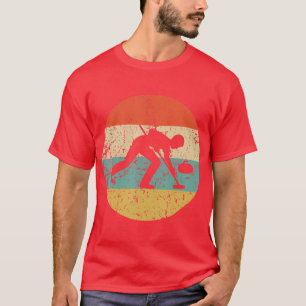 T-shirt Curling Vintage Retro Curler