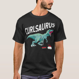 T-shirt Curlsaurus Curling Saurus Dinosaure Curling Fer