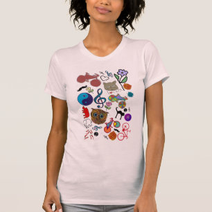 T-shirt curly color