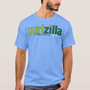 T-shirt Curlzilla Curling comme logo de service