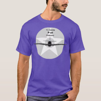 T-shirt Curtiss P40 Warhawk chasseur 2ÈME GUERRE MONDIALE