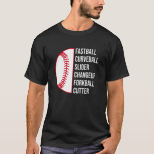 T-shirt Curveball Changeup Forkball Cutter Basebal