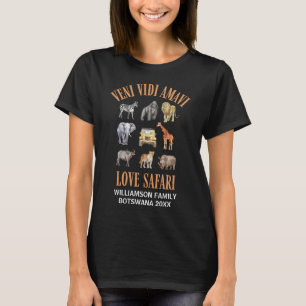 T-shirt Custom Africa VENI VIDI AMAVI Family Safari