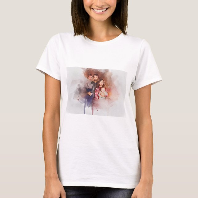 T-shirt Custom Artwork | Upload Your Painting or Drawing  (Devant)