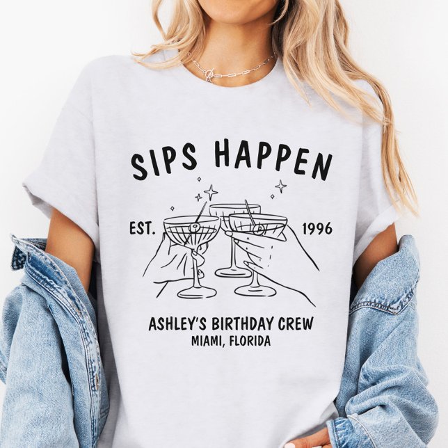 T-shirt Custom  Birthday Crew Birthday Trip Group Matching (https://www.zazzle.com/custom_birthday_crew_birthday_trip_group_matching_t_shirt-256630153477512265)