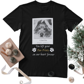 T-shirt Custom Dog Memorial Vous Avez Laissé Vos Empreinte