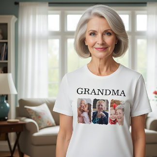 T-shirt Custom Grandma Photo Collage