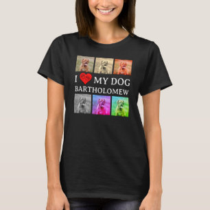 T-shirt Custom J'ADORE MON CHIEN Pop Art Amoureux des Anim