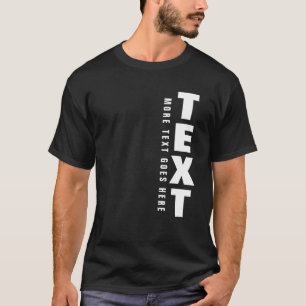 T-shirt Custom Mens Modern Big Font Words Texte Modèle