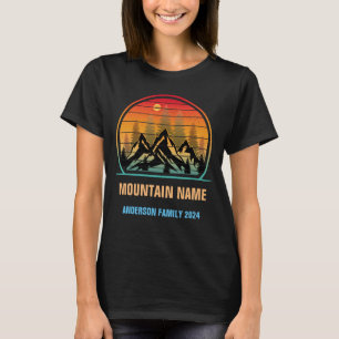 T-shirt Custom Mountains Camping familial