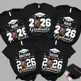 T-shirt Custom Proud Family Graduate Tshirts, Senior 2026 