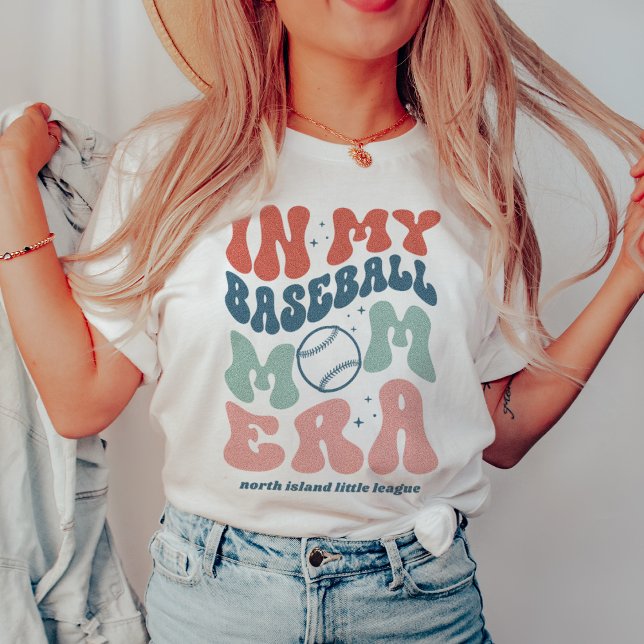 T-shirt Custom Retro "In My Baseball Mom Era" (Créateur téléchargé)