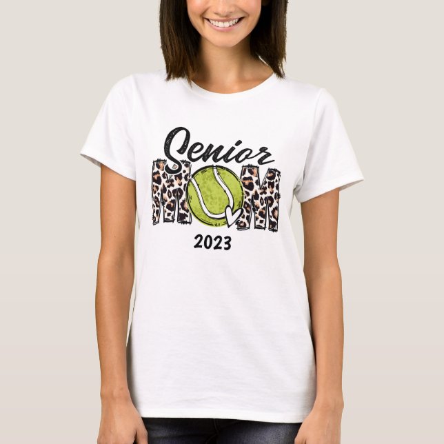 T-shirt Custom Senior Tennis Maman, Tennis Customisé (Devant)