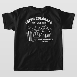 T-shirt Custom Ski Trip Family Friends Group Matching