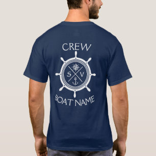 T-shirt Custom SV Sailing Vessel Logo "Your Name Here" T-S