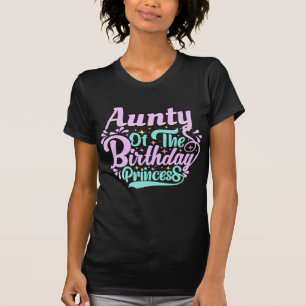 T-shirt Custom tante Maman Papa Granma de la princesse d'a
