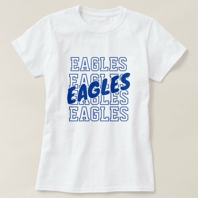 T-shirt Custom Team Name On Repeat - School Spirit (Design devant)