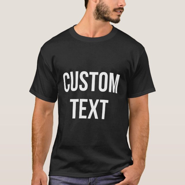 T-shirt Custom text (Devant)