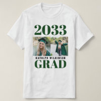 CUSTOM Vert Moderne Simple Script 2 Photo Grad