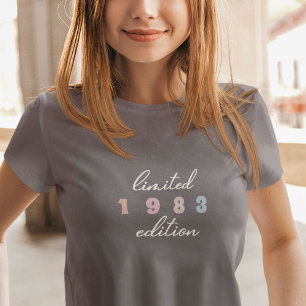 T-shirt Custom Year Vintage 40th Birthday Limited Edition