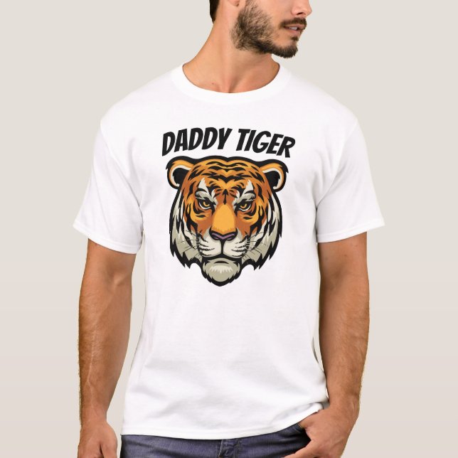 T-shirt Customisé Daddy Tiger (Devant)