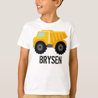 T-shirt customisé de camion à benne basculante