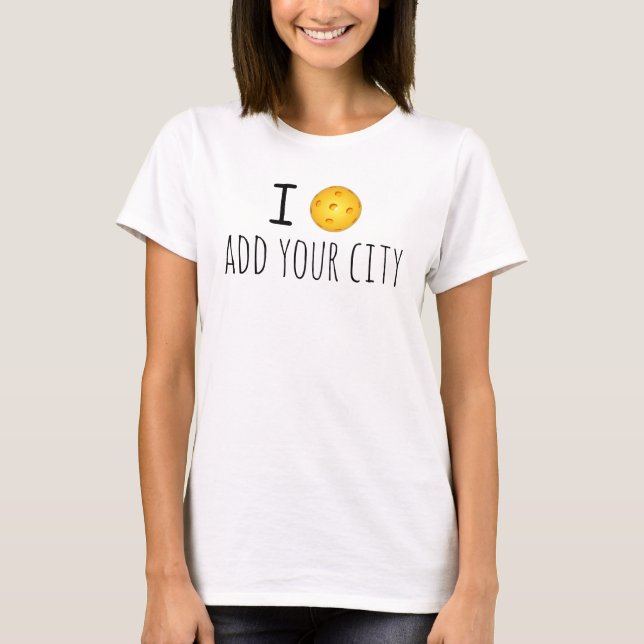 T-shirt customisé de Pickleball : Ajoutez votre (Devant)