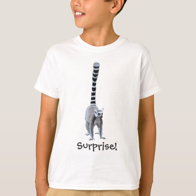 T-shirt Customisez-moi ! Sonnez le lémur coupé la queue (Devant)