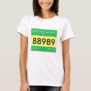 T-shirt Customisez votre bib de course sur une chemise !