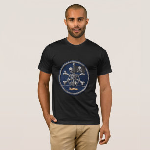 T-shirt Customizable Pirate Skull T-Shirt: Add Name & Flag