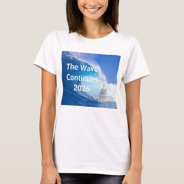 T-shirt Customize Blue Wave Election 2026 (Devant)