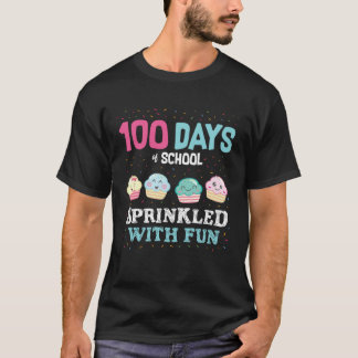 T-shirt Cute 100 Days of School Sprinkled With Fun Boys Gi