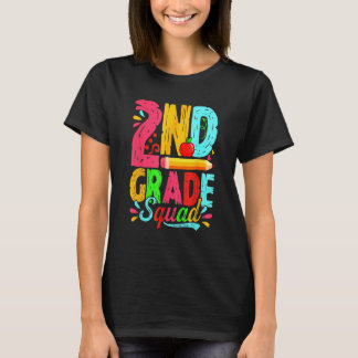 T-shirt Cute 2nd Grade Squad Back To School First Day Of S
