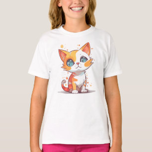 T-shirt Cute Adorable Chat Brown