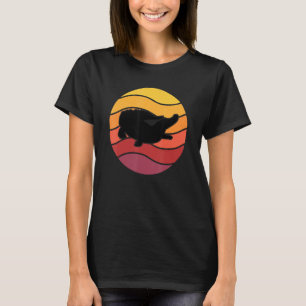 T-shirt Cute Alligator Crocodile Retro Sunset Lover Reptil