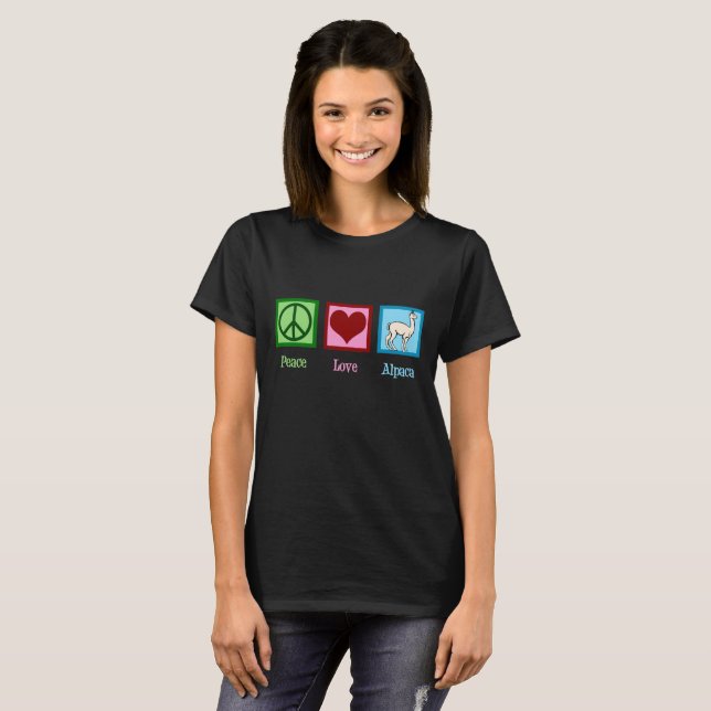 T-shirt Cute Alpaca (Devant entier)