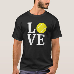 T-shirt Cute Amateurs De Tennis Présente I Love Tennis Vêt