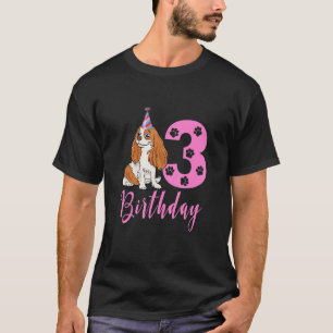 T-shirt Cute American Water Spaniel Chien 3e anniversaire 