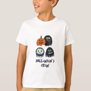 T-shirt Cute Amusement Éffrayant Halloween Black Monster C
