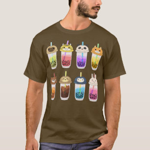 T-shirt Cute Animal Boba Cute Kawaii Bubble Tea