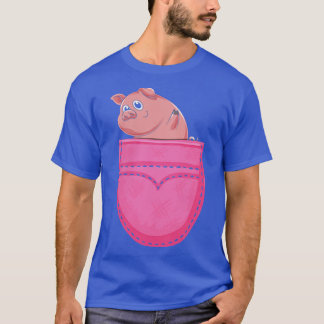 T-shirt Cute Animal De Ferme Cochon Lover Agriculteur Amou