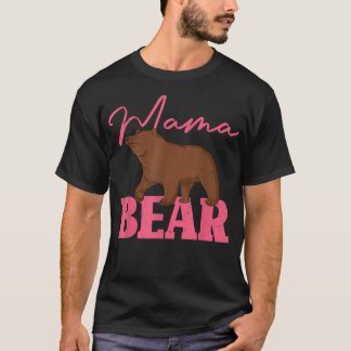 T-shirt Cute Animal Mom Family Mommy Bear Mama Bear 527 