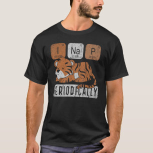 T-shirt Cute Animal Napping Tableau Périodique Dormir Drôl