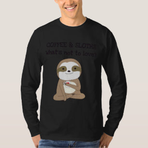 T-shirt Cute Animaux Café Et Machines À Sous