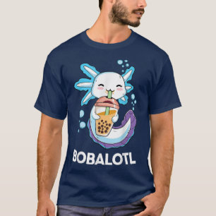 T-shirt Cute Aolotl Boba Bubble Tea Kawaii Anime Enfants A