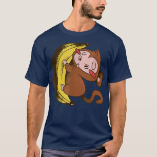 T-shirt Cute Ape Amateur de Banane Végétaliens Nourriture 