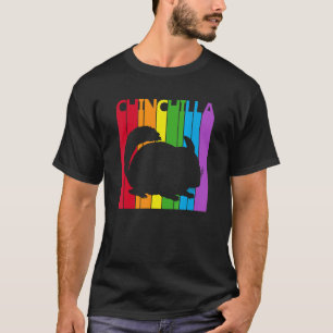 T-shirt Cute arc-en-ciel Chinchilla Animal